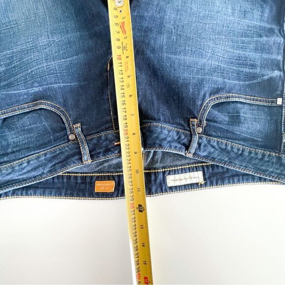 Pilcro & The Letterpress Jeans Low-Rise Straight Blue Denim Womens 30 Whiskering - Picture 9 of 12
